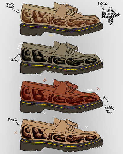 Abveallelse x Dr Martens Skeleton Loafters