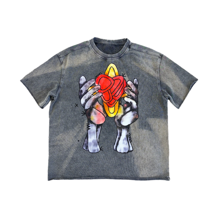 Grey Reach Out Tee